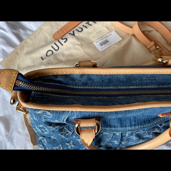 🎈SOLD❤️💎Louis Vuitton Cabby Denim MM Beautiful - Picture 6 of 16